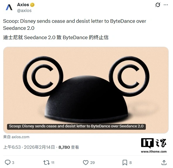 Disney Alleges ByteDance AI, Seedance, Used Marvel, Star Wars Characters