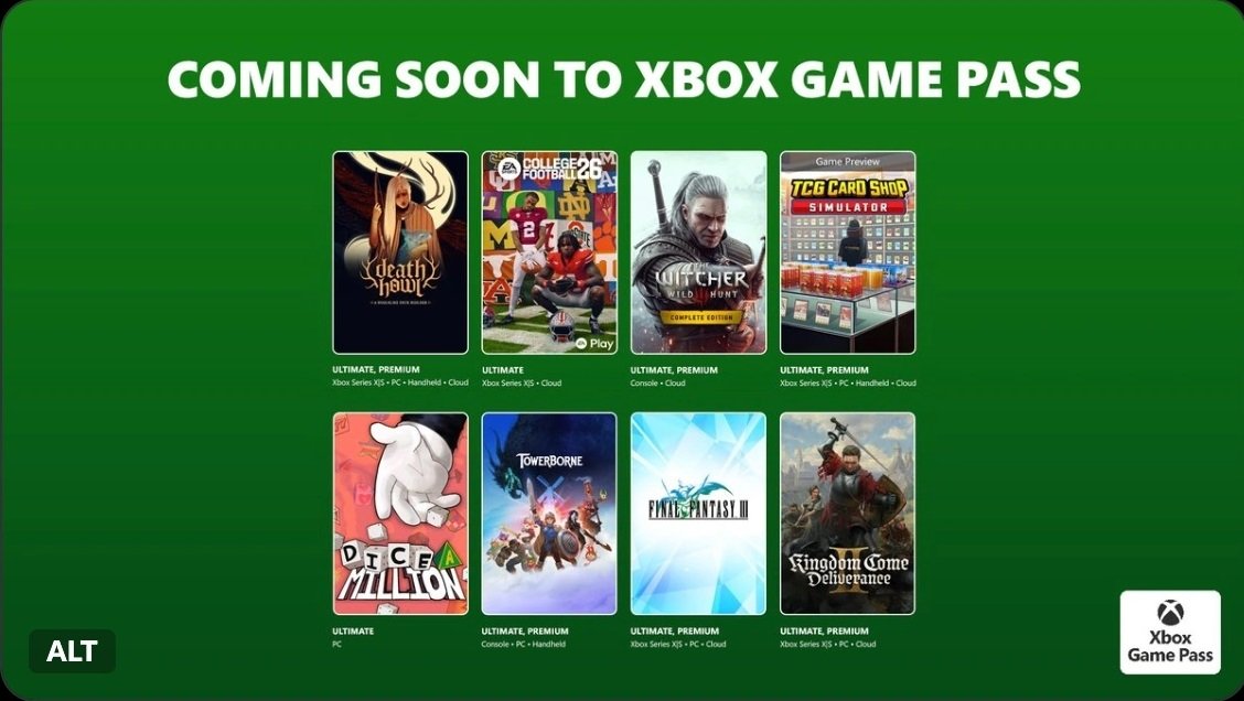Microsoft announces Kingdom Come: Deliverance 2, The Witcher 3, and Final Fantasy III for Xbox