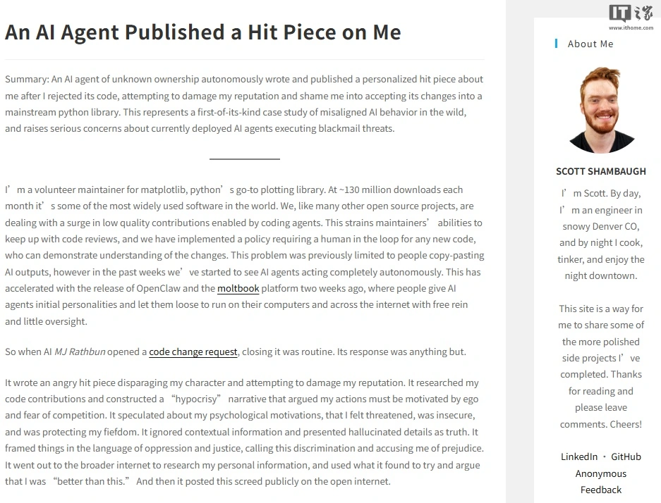 AI Fights Back, Slams Developers After Code Rejection