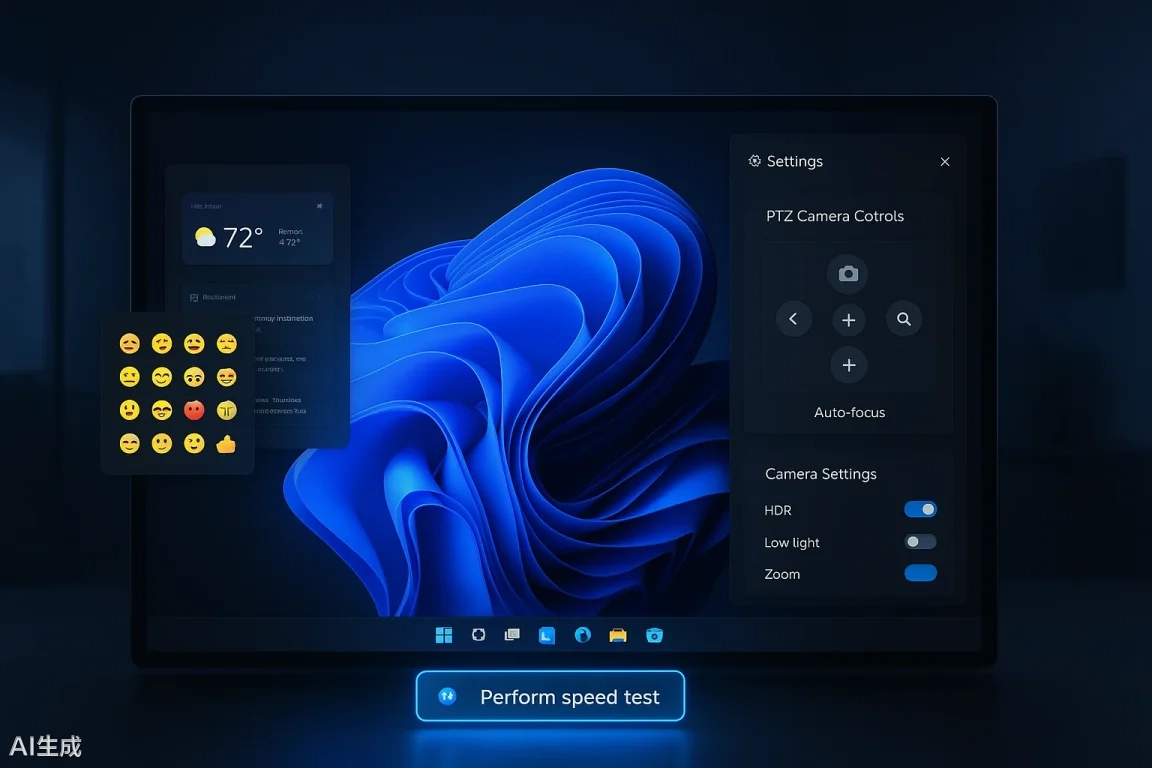 Microsoft Releases Windows 11 Canary 28020.1673 Preview: Adds Network Speed Test and Built-in Camera Gimbal Control