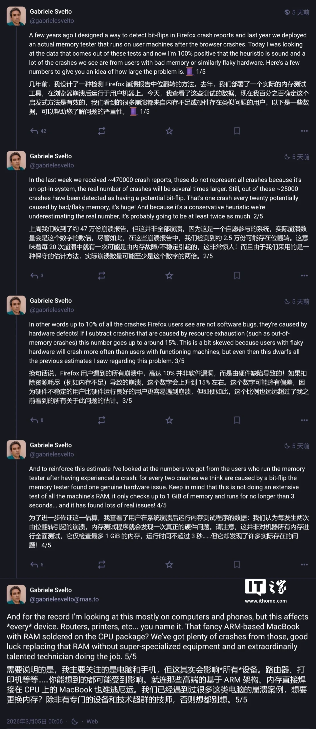 Mozilla: Hardware Failures Cause About 10% of Firefox Browser Crashes