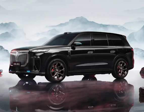 Voyah Taishan Black Warrior Interior Features Carbon Fibre, Smart Glass